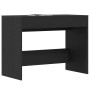 Escritorio roble negro 101x50x76,5 cm madera de ingeniería