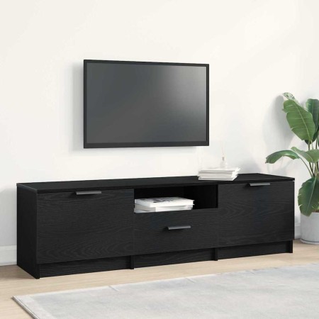 Gabinete de TV Negro 140 x 35 x 40 cm Madera contrachapada