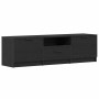 Gabinete de TV Negro 140 x 35 x 40 cm Madera contrachapada