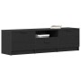 Gabinete de TV Negro 140 x 35 x 40 cm Madera contrachapada