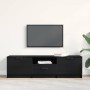 Gabinete de TV Negro 140 x 35 x 40 cm Madera contrachapada