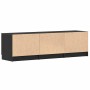 Gabinete de TV Negro 140 x 35 x 40 cm Madera contrachapada