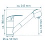 SCHÜTTE DIZIANI Spültischarmatur Chrom mit ausziehbarer Dusche von SCHÜTTE, Wasserhähne - Ref: Foro24-438726, Preis: 63,27 €,...