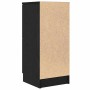 Vitrina 2 pcs Roble negro 30 x 30 x 70 cm Madera contrachapada