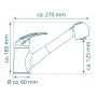 SCHÜTTE Grifo mezclador de fregadero ducha extraíble ALBATROS cromo de SCHÜTTE, Grifos - Ref: Foro24-438727, Precio: 91,81 €,...