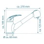 SCHÜTTE Ausziehbare Dusch-Waschtisch-Mischbatterie ALBATROS Chrom von SCHÜTTE, Wasserhähne - Ref: Foro24-438727, Preis: 85,62...