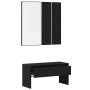 Conjunto de Muebles para Pasillos con cajón 4 pcs Roble negro