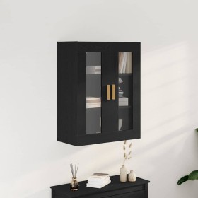 Mueble de pared Roble negro 69.5 x 34 x 90 cm