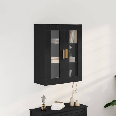 Mueble de pared Roble negro 69.5 x 34 x 90 cm