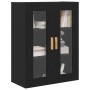 Mueble de pared Roble negro 69.5 x 34 x 90 cm