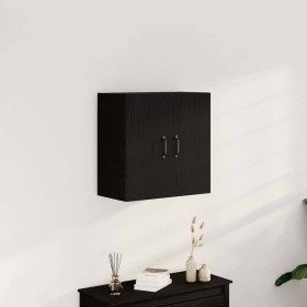 Armario de pared roble negro 60x31x60 cm madera de ingeniería