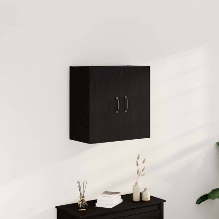 Armario de pared roble negro 60x31x60 cm madera de ingeniería