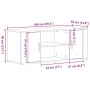 Mueble de TV Roble artisan 100 x 35 x 40 cm