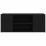 Mueble de TV Roble negro 100 x 35 x 40 cm Madera contrachapada