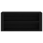 Banco zapatero roble negro 100x35x45 cm madera de ingeniería