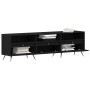 Gabinete de TV Roble negro 150 x 30 x 44.5 cm
