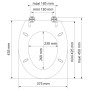 SCHÜTTE WC-Sitz mit Absenkautomatik BUNTE STEINE von SCHÜTTE, Toiletten- und Bidetsitze - Ref: Foro24-438741, Preis: 63,80 €,...