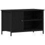 Gabinete de TV Roble negro 80 x 40 x 50 cm Madera contrachapada