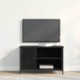 Gabinete de TV Roble negro 80 x 40 x 50 cm Madera contrachapada