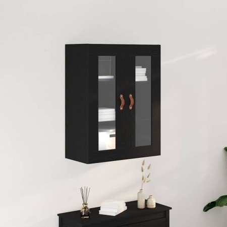 Mueble de pared Roble negro 69.5 x 34 x 90 cm