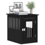 Mueble para jaula de perro de roble negro, 62 x 45 x 59 cm