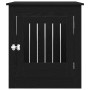Mueble para jaula de perro roble negro 80x64,5x71 cm madera de