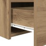 Cabinet de Noche con cajón 2 pcs Roble artisan 50 x 40 x 45 cm