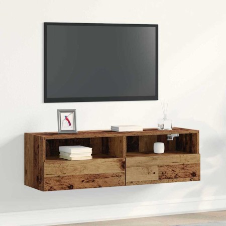 Mueble de TV Montado en la Pared Madera vieja 100 x 30 x 30 cm en Muebles TV | Comprar online en Foro24