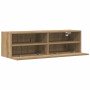 Mueble de TV Montado en la Pared Roble artisan 100x30x30cm