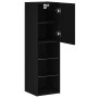 Gabinete de TV Negro 30.5 x 30 x 102 cm Madera contrachapada