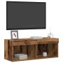 Gabinete de TV 2 pcs Madera vieja 80 x 30 x 30 cm