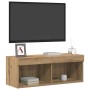 Gabinete de TV Roble artisan 80 x 30 x 30 cm