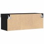 Gabinete de TV 2 pcs Roble negro 80 x 30 x 30 cm