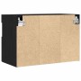 Mueble de TV Montado en la Pared Roble negro 60 x 30 x 40 cm