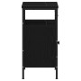 Mueble de baño para lavabo de madera de roble negro 60x30x60 cm