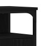 Mueble de baño para lavabo de madera de roble negro 60x30x60 cm