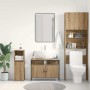 Mueble para lavabo de baño Roble artisan 80 x 30 x 60 cm