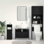 Mueble para lavabo de baño Roble negro 80 x 30 x 60 cm