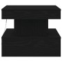 Mesa de centro con luces LED roble negro 50x50x40 cm en Mesas de centro | Comprar online en Foro24