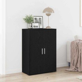 Vitrina Roble negro 60 x 31 x 84 cm Madera contrachapada en Aparadores | Comprar online en Foro24