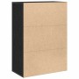 Vitrina Roble negro 60 x 31 x 84 cm Madera contrachapada