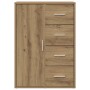 Vitrina Roble artisan 60 x 31 x 84 cm Madera contrachapada