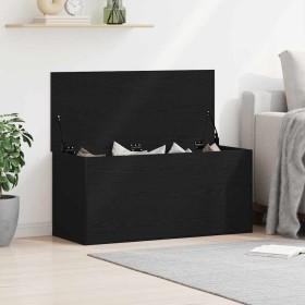 Caja de Almacenamiento Roble negro 100 x 42 x 46 cm
