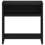 Mesilla de noche roble negro 40x30x40 cm madera de ingeniería
