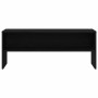 Mueble para TV madera contrachapada roble negro100x40x40 cm