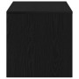 Mueble para TV madera contrachapada roble negro100x40x40 cm