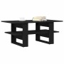 Mesa de Café Roble negro 102 x 55 x 42 cm Madera contrachapada
