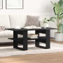 Mesa de Café Roble negro 102 x 55 x 42 cm Madera contrachapada
