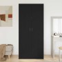 Armario con puerta Negro 90 x 52 x 200 cm Madera contrachapada en Armarios roperos | Comprar online en Foro24