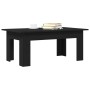 Mesa de Café Roble negro 100 x 60 x 42 cm Madera contrachapada